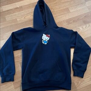 Hello Kitty Goldfish pullover hoodie Navy Size XS Sanrio